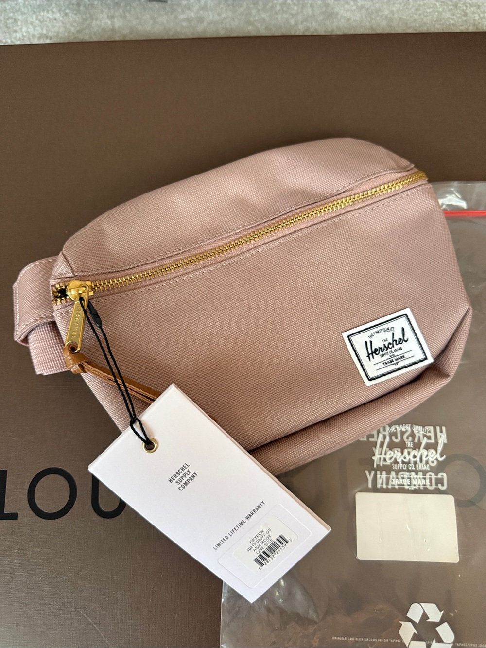Herschel Fifteen belt bag Ash Rose